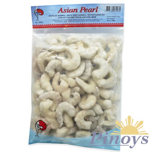 Loupané krevety Vannamei, čištěné 26/30 ks 1 kg - Asian Choice