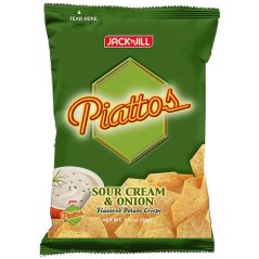 Piattos Sour Cream & Onion flavour snack 85 g - Jack & Jill's