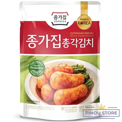 Naložená křupavá bílá ředkev Chonggak Kimchi 500 g - JONGGA