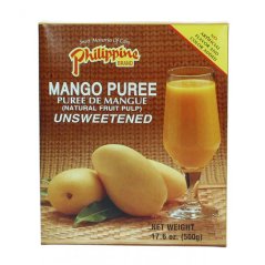 Mango puree, unsweetened 500 ml - Philippine brand