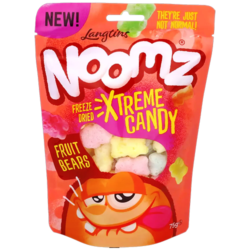 Freeze Dried Gummy Fruit Bears 75 g - Noomz