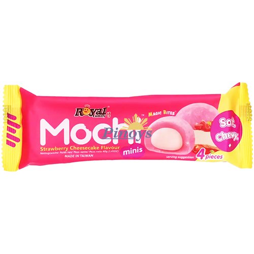 Mochi Minis - příchuť jahodového cheesecaku, 40 g – Royal Family
