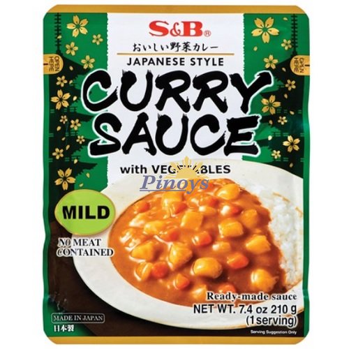 Japanese Mild Curry Sauce with Vegetables 210 g - S & B