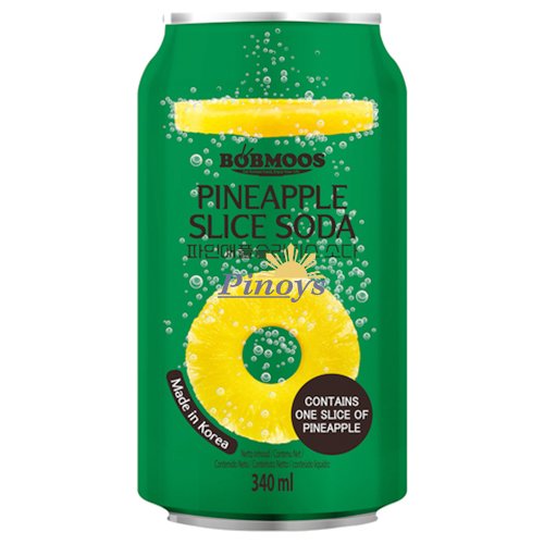 Sycený nápoj s příchutí ananasu 340 ml - Bomboos