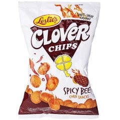 Clover Chips  Spicy Beef flavour 85 g - Leslie