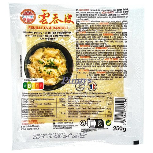Wonton těsto na polévkové knedlíčky a siomai 500 g - Lakovo