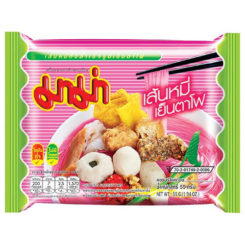 Instantní polévka se skelnými nudlemi s příchutí Yentafo 55 g - Mama