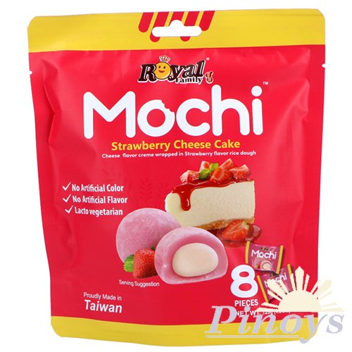 Mochi s příchutí jahodového cheesecake 120 g - Royal Family