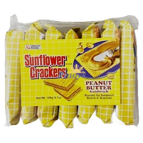 Krekry s arašídovým máslem Sunflower 189 g - Croley Foods