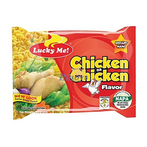 Instantní nudlová polévka s kuřecí příchutí 55 g - Lucky me