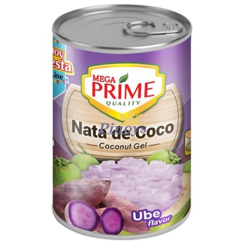 Coconut Gel White, Ube Nata de Coco 425 g - Mega