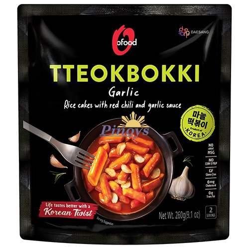 Korejské rýžové koláčky s česnekem 260 g - O'Food