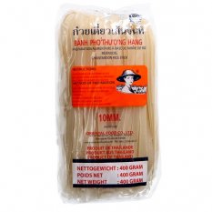 Flat Rice Noodles, Folded 10mm 400 g - Farmer