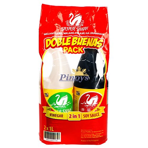 Sojová omáčka a ocet 2 v 1 (2 x 1l) 2 l - Silver Swan