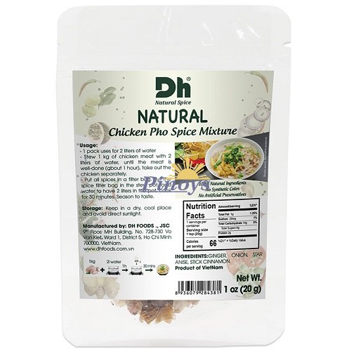 Chicken Pho Spice mix 20 g - DH Foods