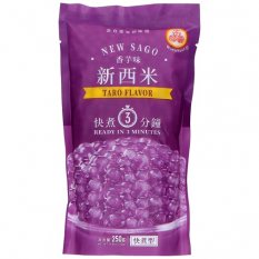 Tapiokové perly pro bubble tea s příchutí taro kořene 250 g - Wu Fu Yuan