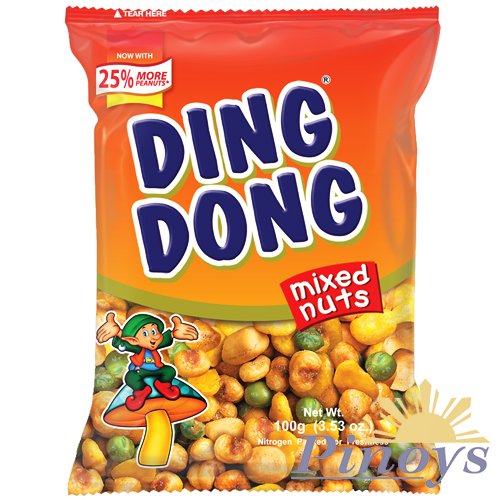 Snack ze směsi oříšku a kukuřice Ding Dong 100 g - JBC Food