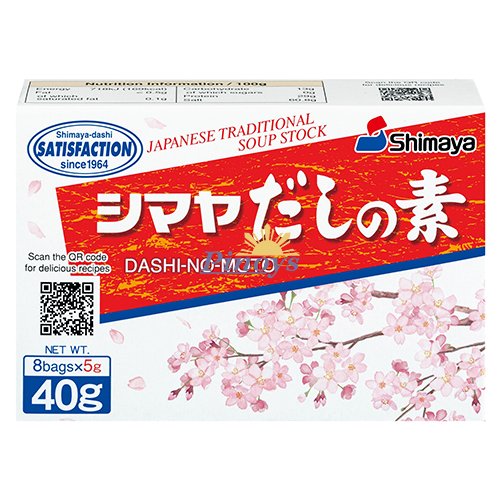 Dashi No Moto, powdered fish stock (8 x 5 g) 40 g - Shimaya