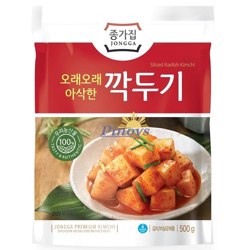 Čerstvá korejská kimchi ředkev Kaktuki, krájená 500 g - JONGGA