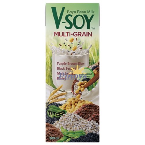 Multi Grain Soybean Milk V-Soy, Tetrapack 200 ml - Vitamilk