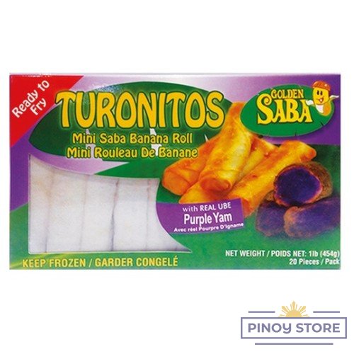 Turonitos mini Sweet Potato Rolls - Purple yam 454 g - Golden Saba