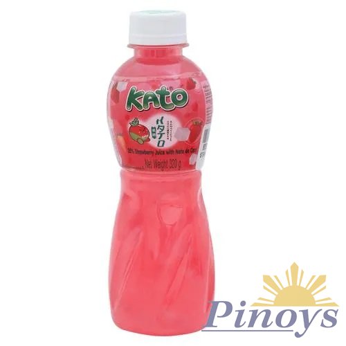 Strawberry juice drink with Coconut Jelly 320 ml - Kato