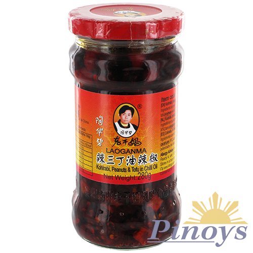 Chili Oil with Kohlrabi, Peanuts & Tofu 280 g - Lao Gan Ma
