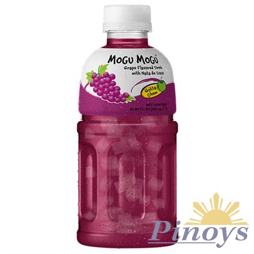Mogu mogu Grapes drink with nata de coco 320 ml - Sappe