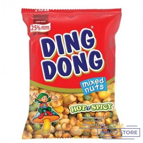 Pikantní snack ze směsi oříšku a kukuřice Ding Dong 100 g - JBC Food