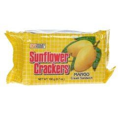 Sušenky s krémovou náplní s příchutí manga 190 g - Sunflower