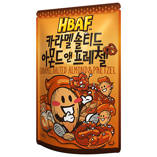 Almonds & Pretzels Salted Caramel flavour 120 g - Hbaf