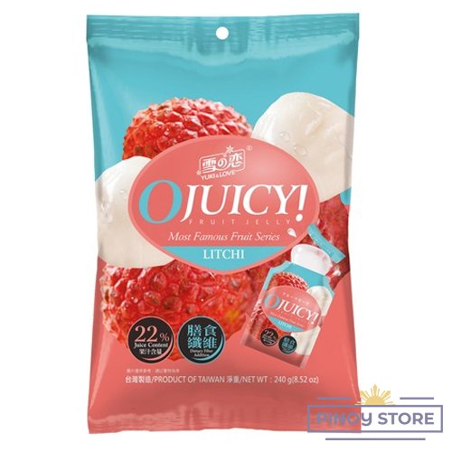 Lychee Juice Jelly packs 240 g (12x20g) - Yuki & Love