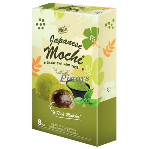 Japanese Style Mochi with Matcha 128 g - Yuki & Love :: Pinoys.eu