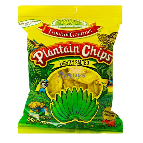 Solené chipsy ze zeleninových banánů plantain 85 g - Tropical Gourmet