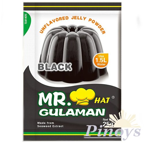 Želatina v prášku, černá 25 g - Mr. Hat Gulaman