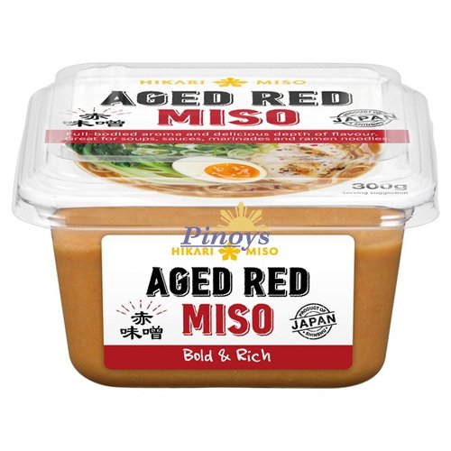 Japonská červená Aka miso pasta 300 g - Hikari