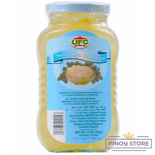 Palm fruit in syrup, white, Kaong 340 g - UFC