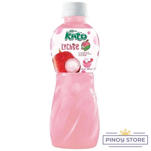 Lychee juice drink with Coconut Jelly 320 ml - Kato