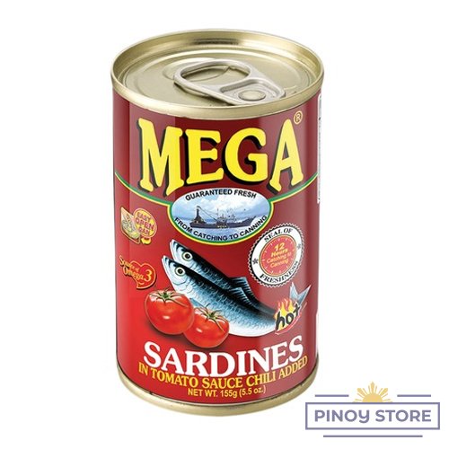 Sardinky v chili rajčatové omáčce 155 g - Mega