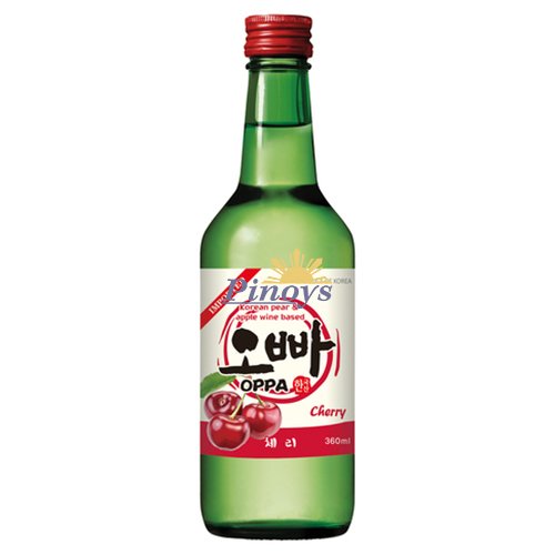 Soju Korean alcoholic drink Cherry flavour 360 ml - Oppa