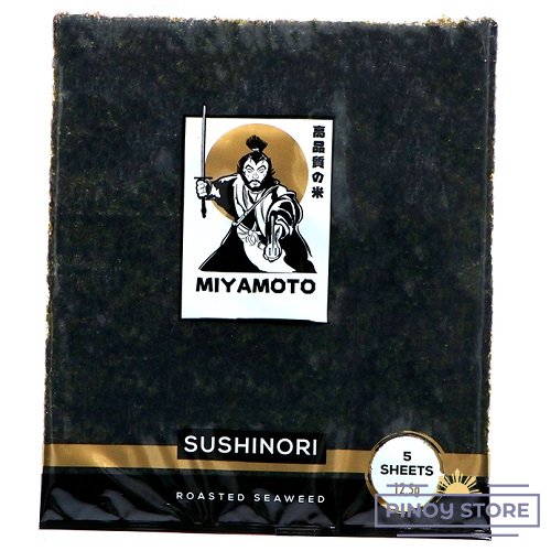 Yaki Nori, Roasted Seaweed (19x21cm, 5 sheets) 12,5 g - Miyamoto