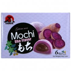 Rýžové koláčky Mochi s náplní z fialových batát 210 g - Kaoriya