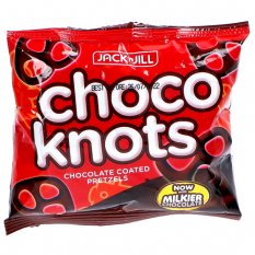 Choco Knots, Chocolate Coated Pretzels 28 g - Jack & Jill's