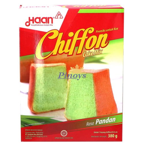 Indonesian Chiffon Pandan Cake mix 380 g - Haan