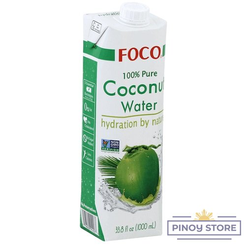 100% Kokosová voda 1 l - FOCO