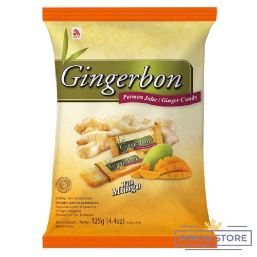 Zázvorové bonbóny s mangem 125 g - Gingerbon