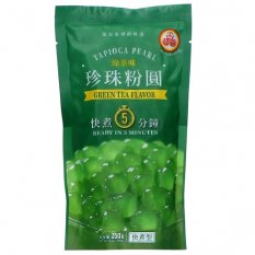 Tapiokové perly pro bubble tea s příchutí zeleného čaje 250 g - Wu Fu Yuan