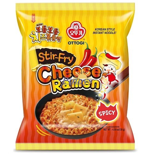 Stir Fry Ramen Cheese flavoured, Spicy 130 g - Ottogi