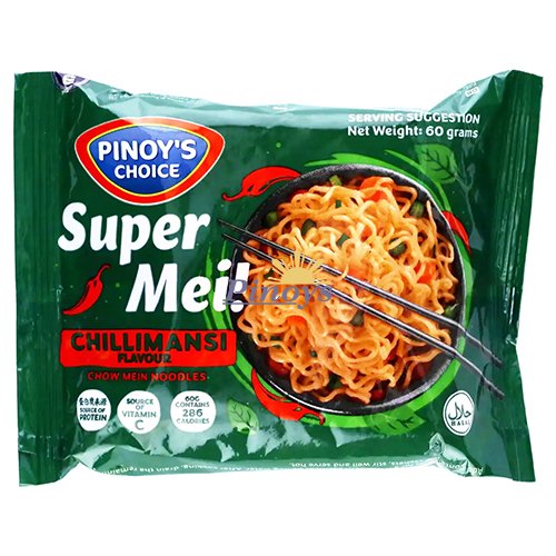 Super Mei! Instant Noodles Chillimansi Flavor 60 g - Pinoy's Choice