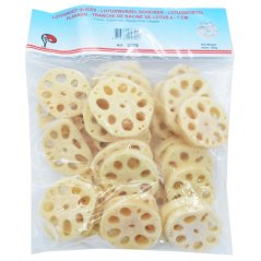 Frozen Lotus Root slices (4-7cm) 500 g - Asian Choice